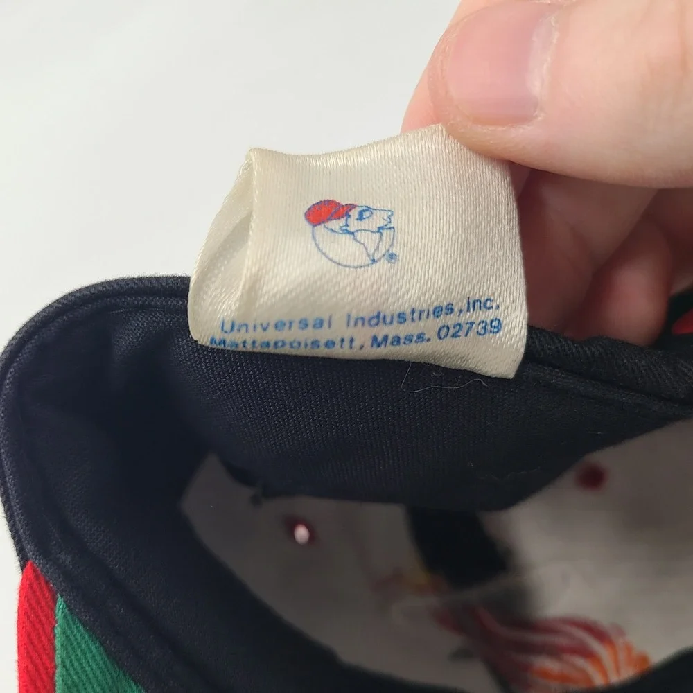 Vintage Youth Miami Heat Hat Snapback UII Black Red NBA Basketball 90s Logo Boys
